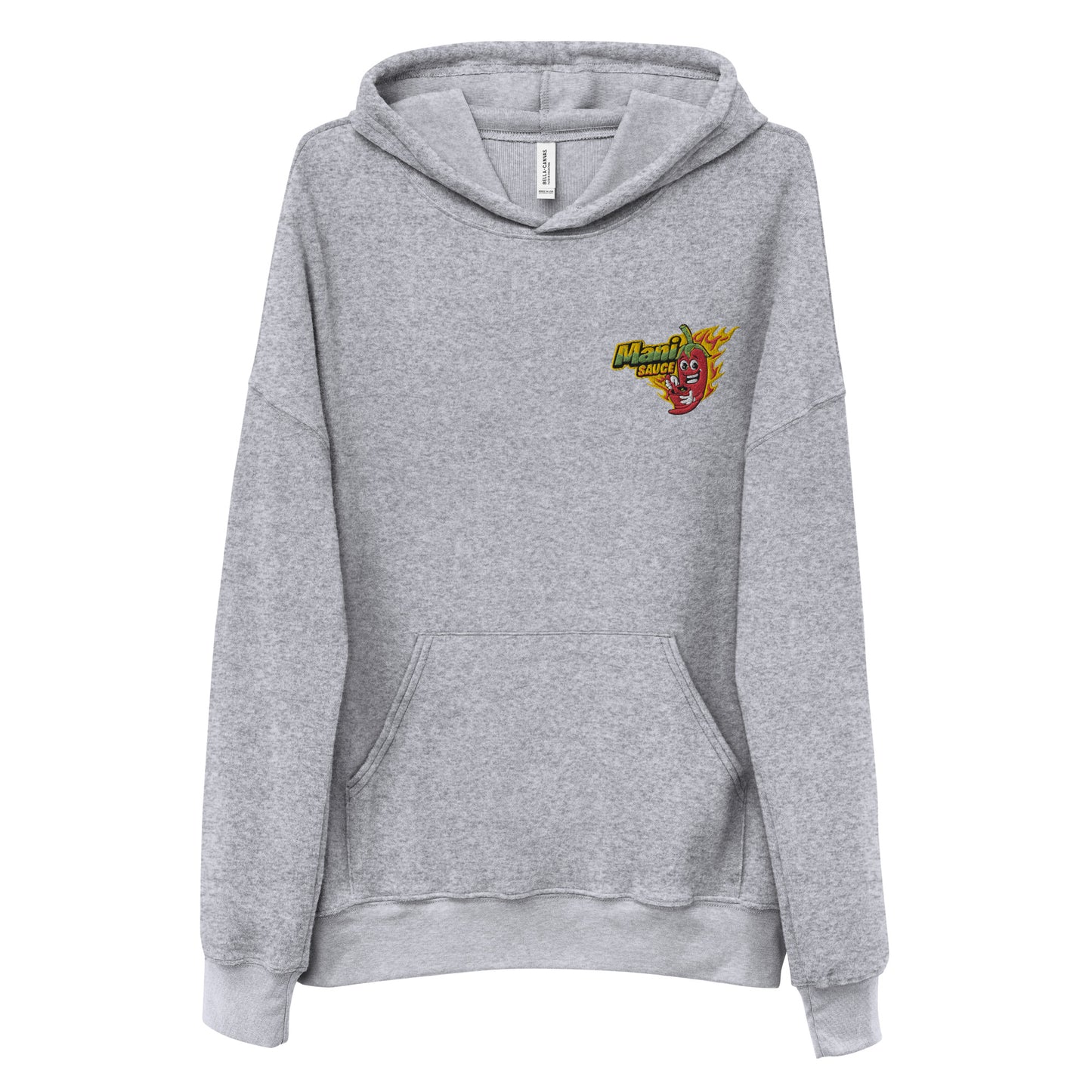 Unisex sueded fleece hoodie