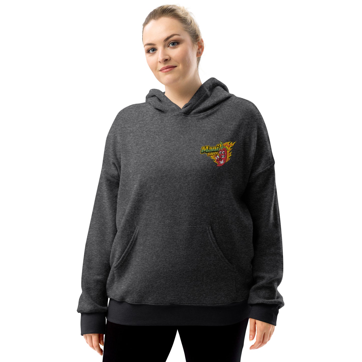 Unisex sueded fleece hoodie