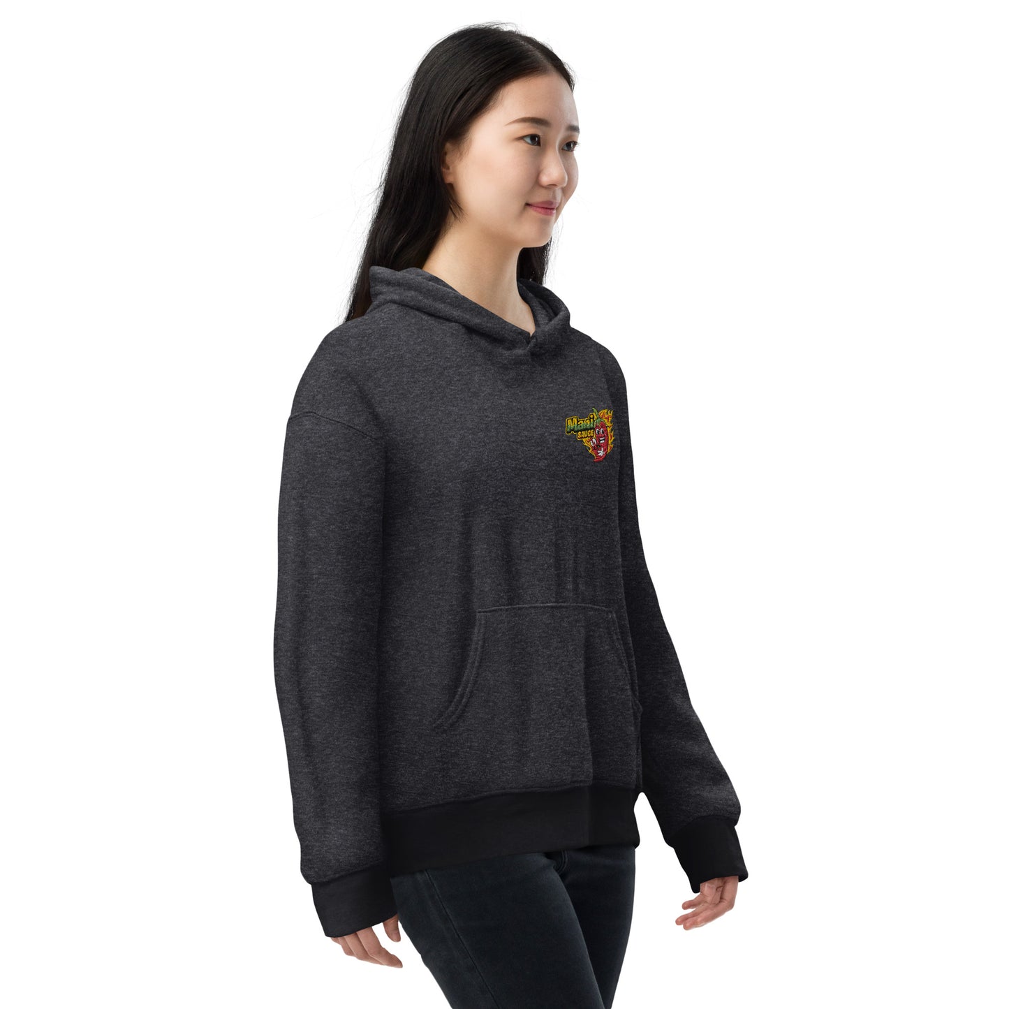 Unisex sueded fleece hoodie